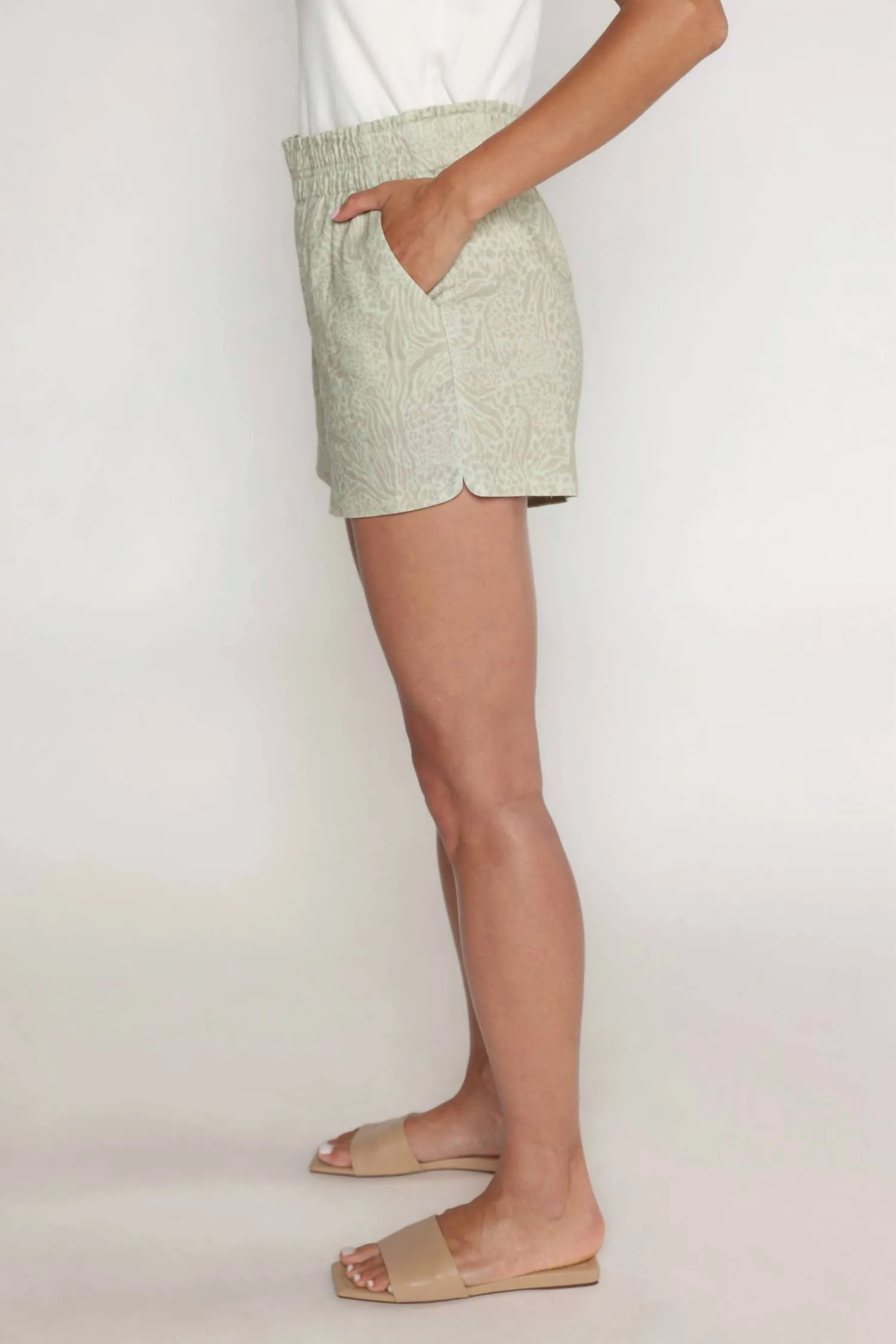 Milos Short In Pistachio