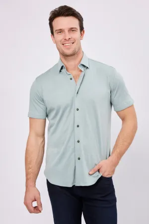 Mint Green Short Sleeve Jersey Knit