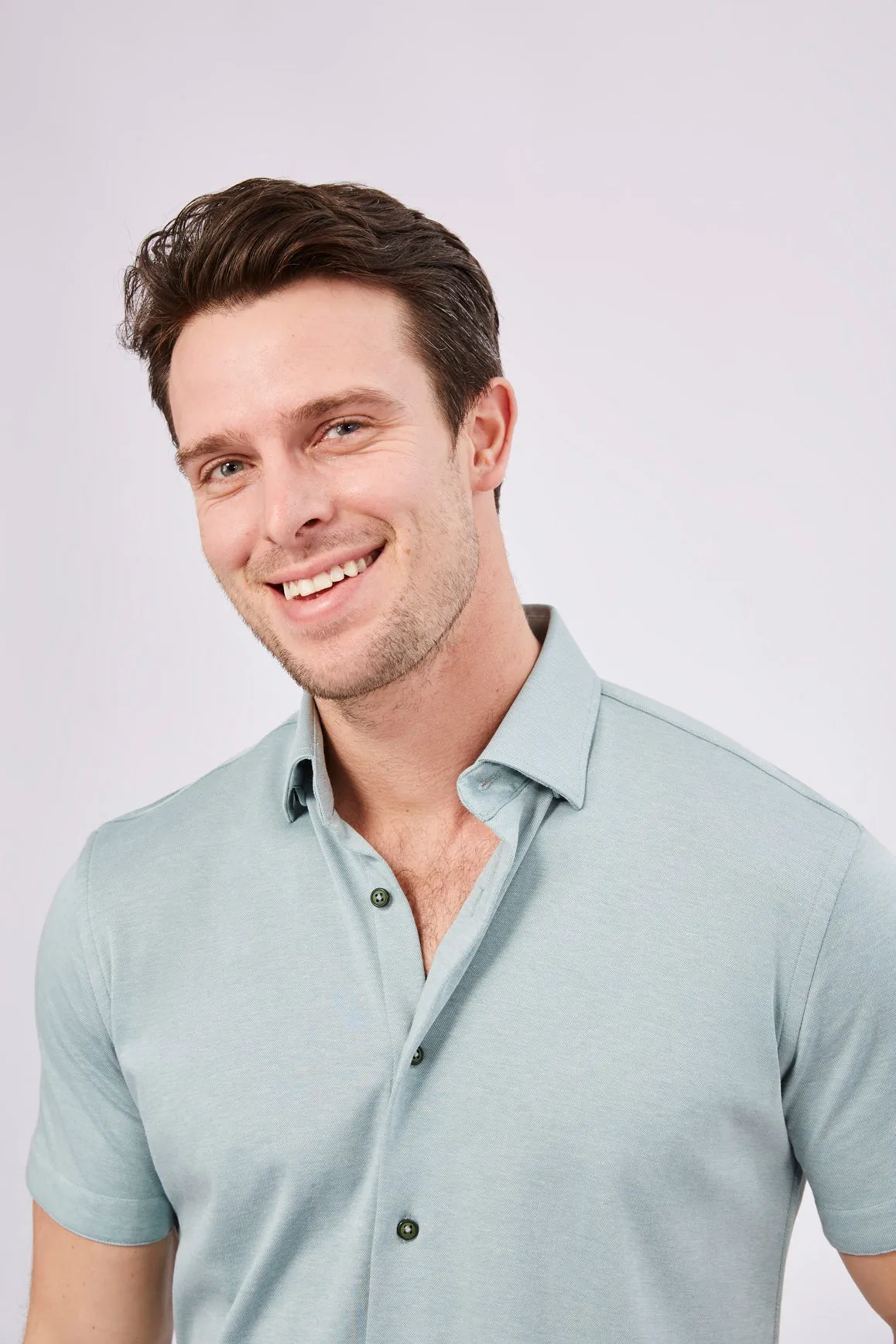 Mint Green Short Sleeve Jersey Knit