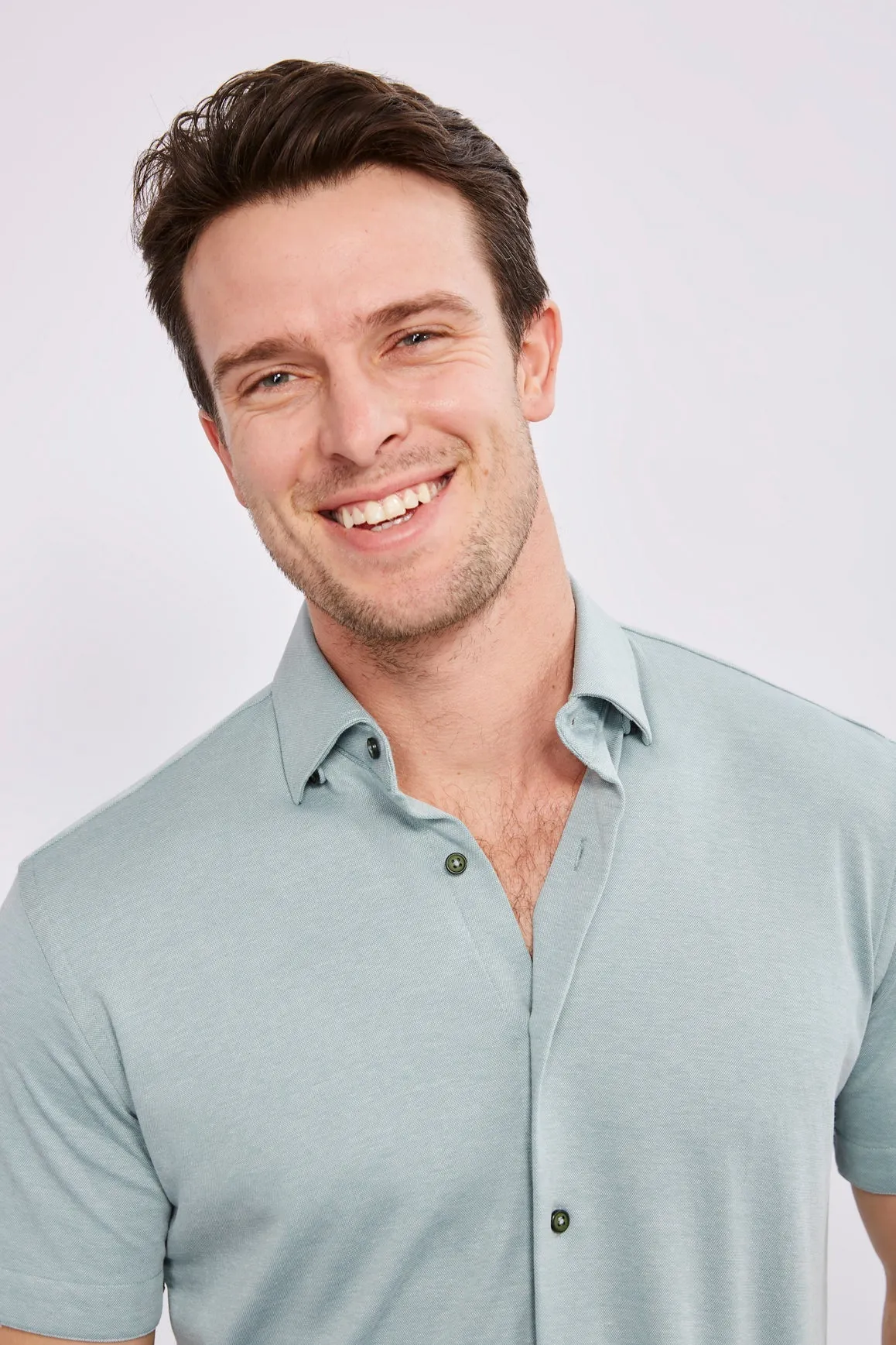 Mint Green Short Sleeve Jersey Knit