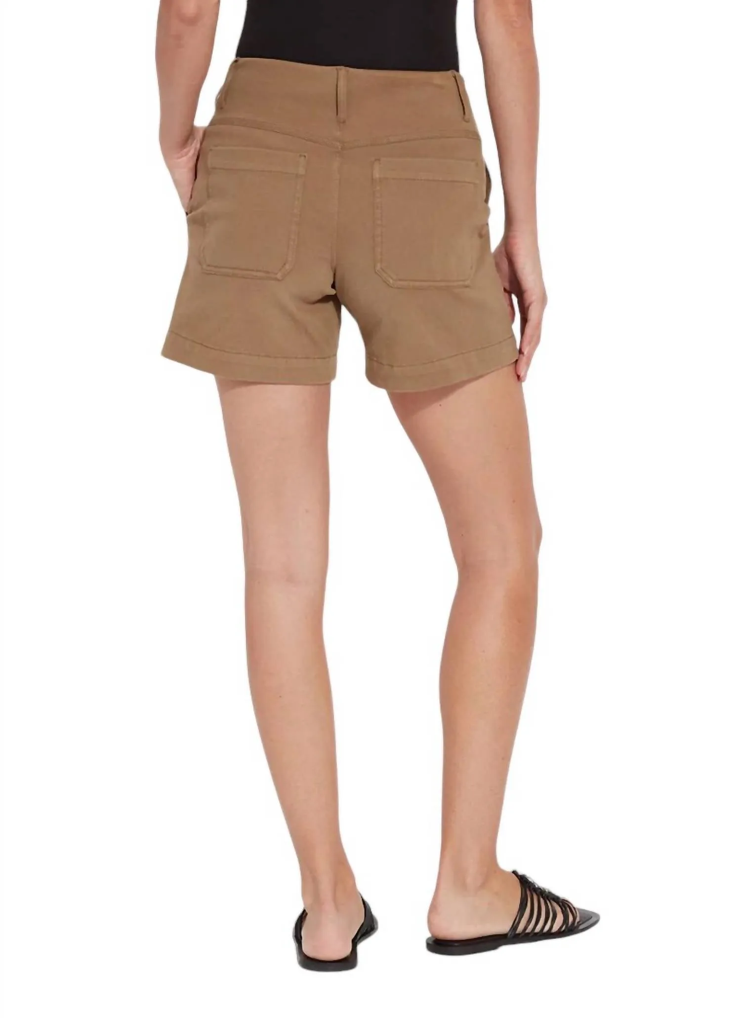 Monroe Denim Short In Olive Leaf