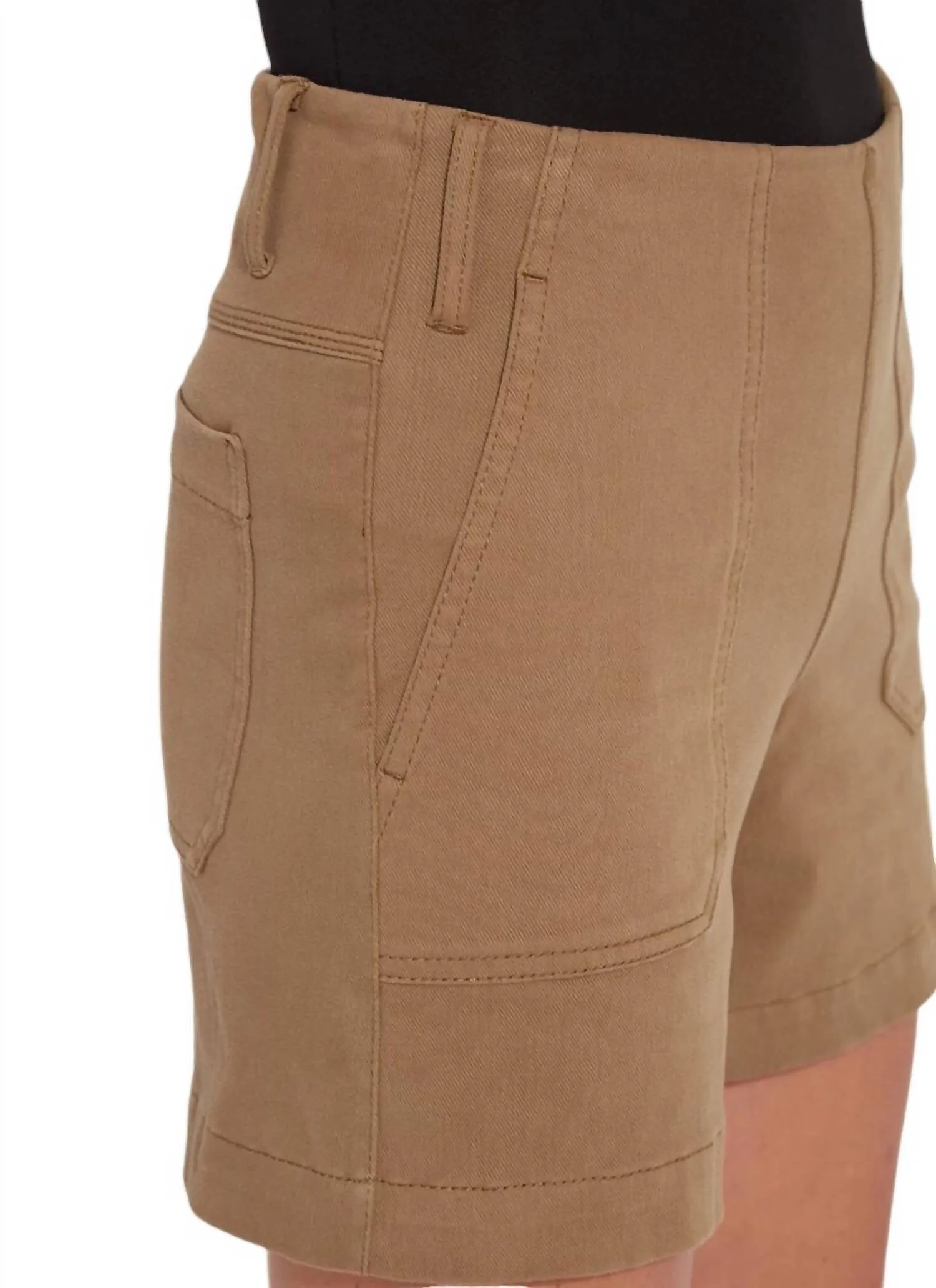 Monroe Denim Short In Olive Leaf