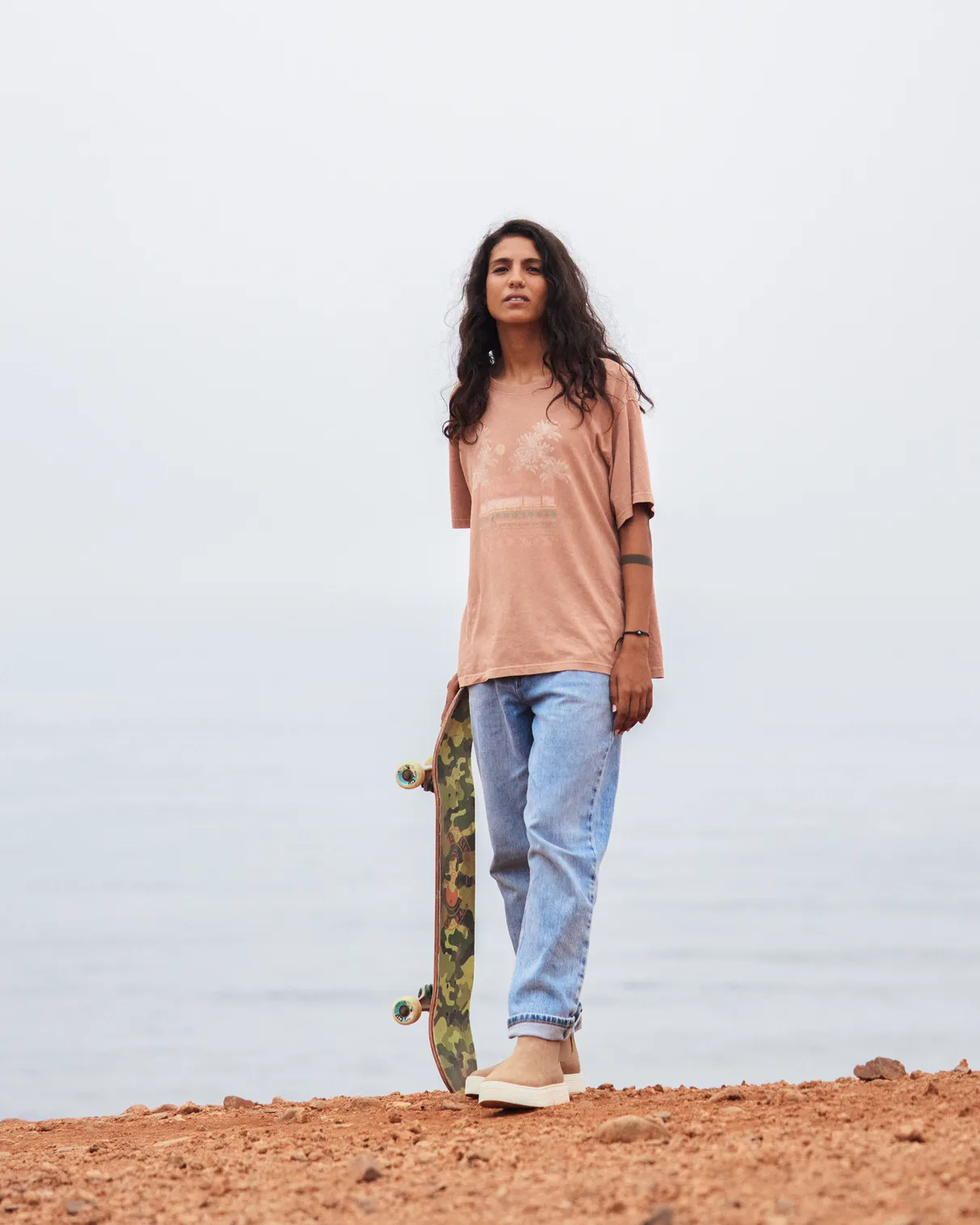 Moonlight Sunset T-Shirt in Camel