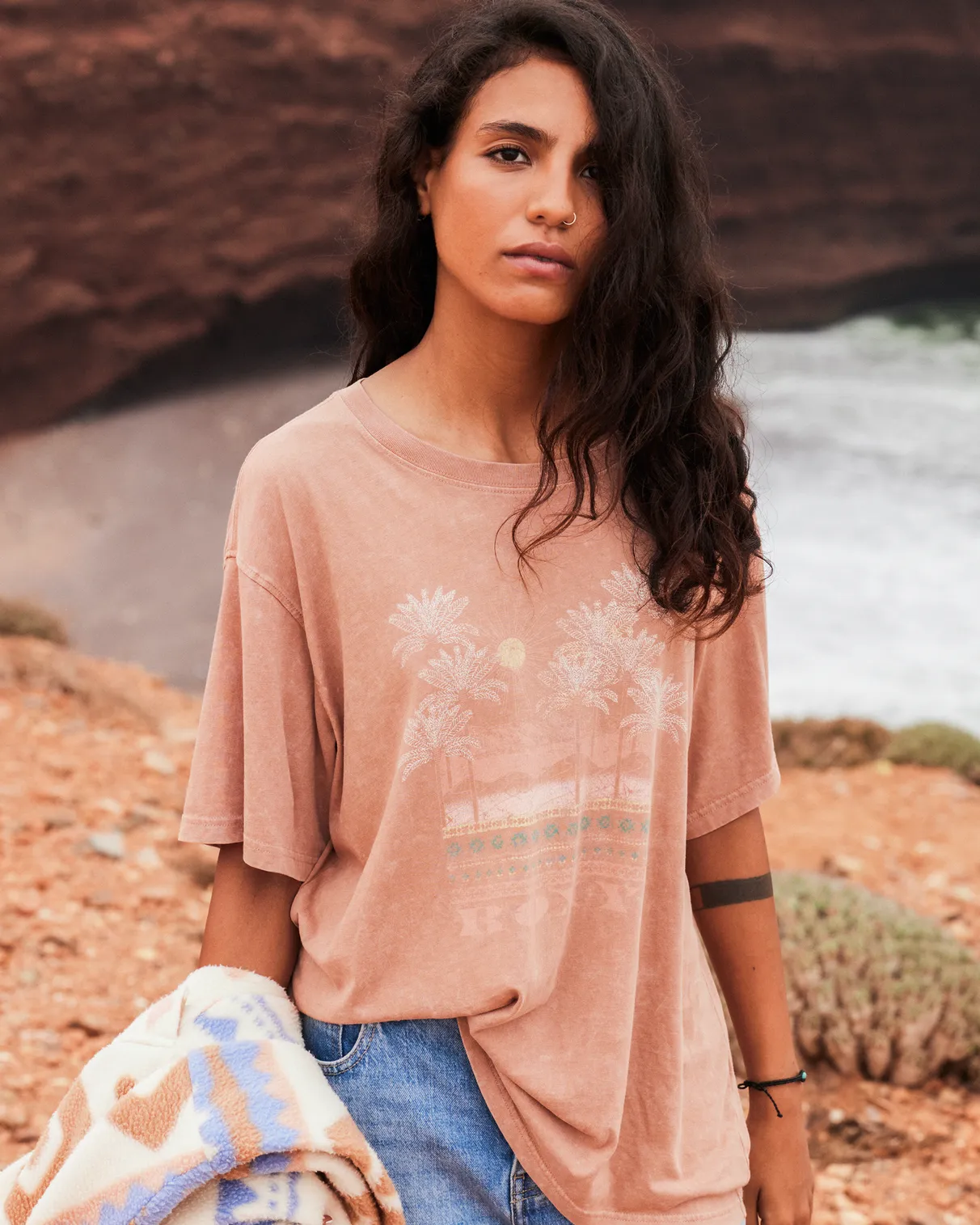 Moonlight Sunset T-Shirt in Camel