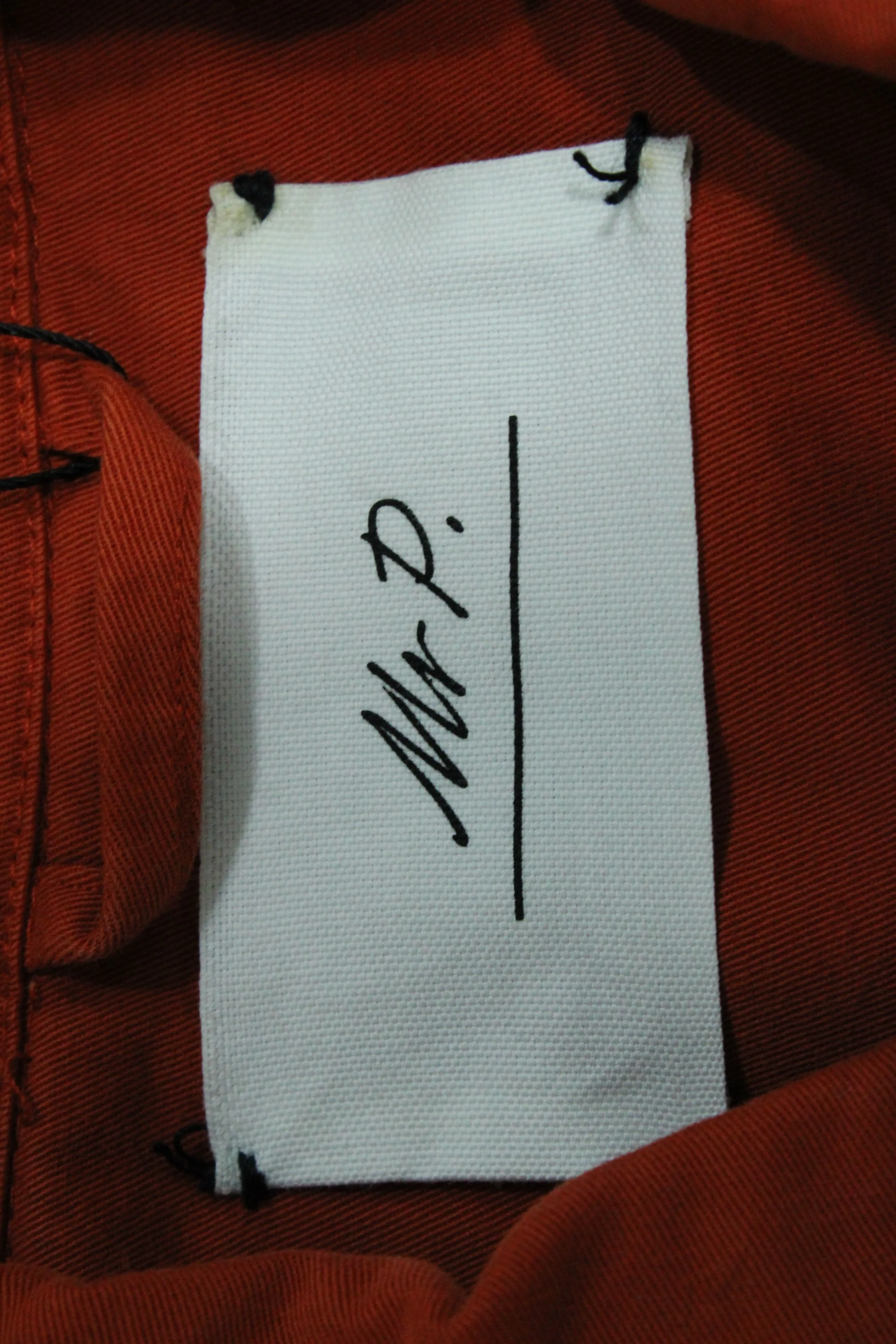 Mr. P Work Jacket in Orange Cotton