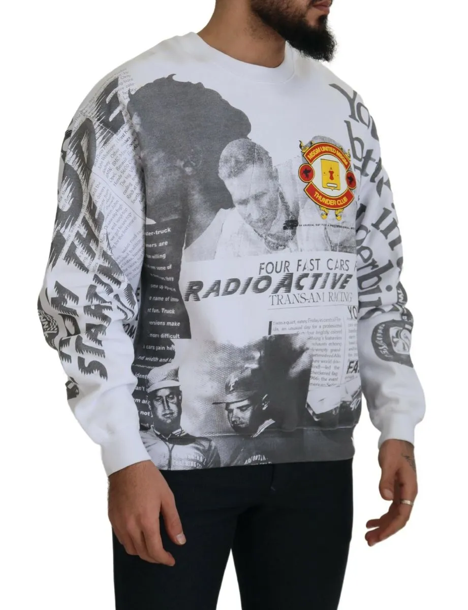 MSGM  Cotton Crewneck Pullover Sweatshirt Men's Sweater