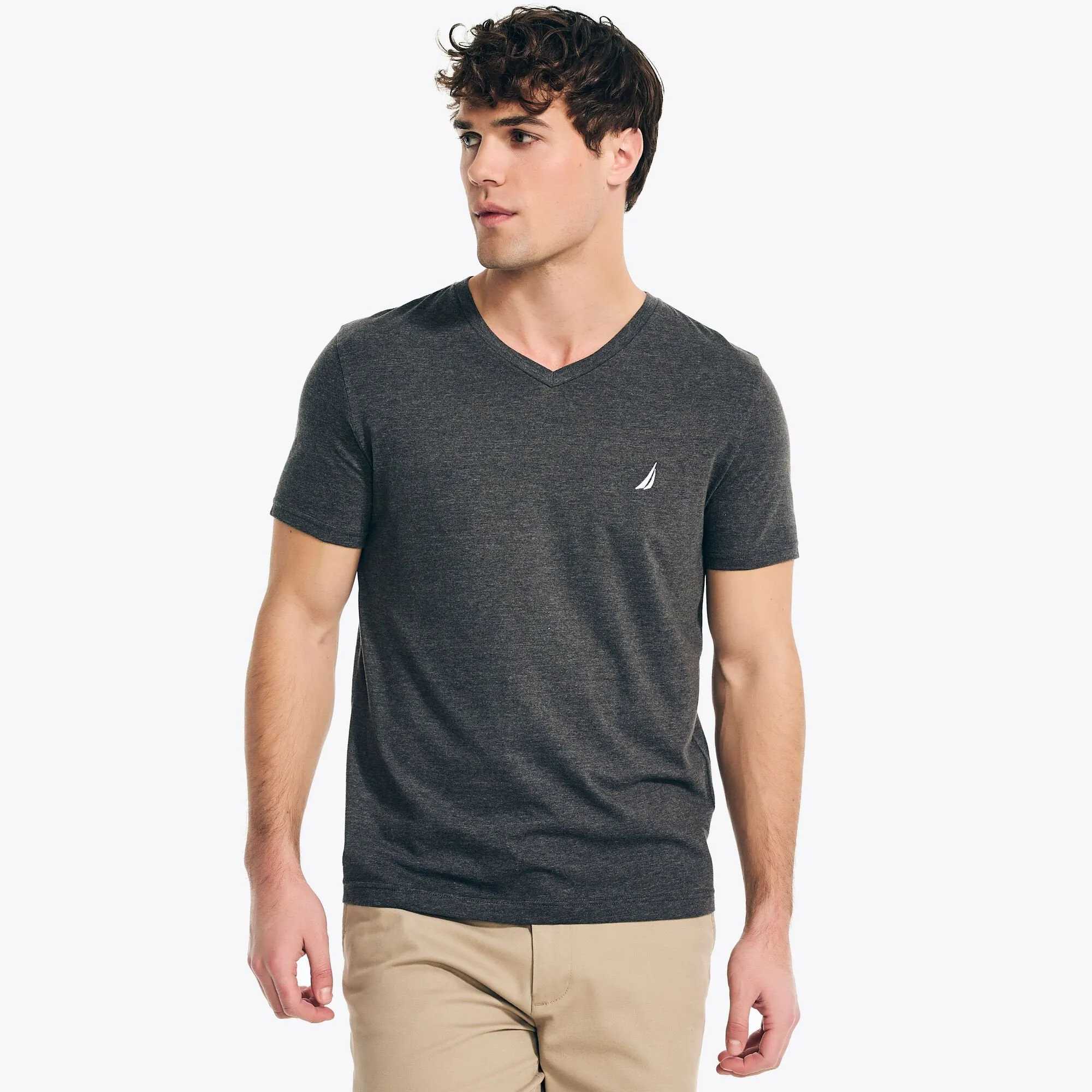 Nautica Heather V-Neck T-Shirt