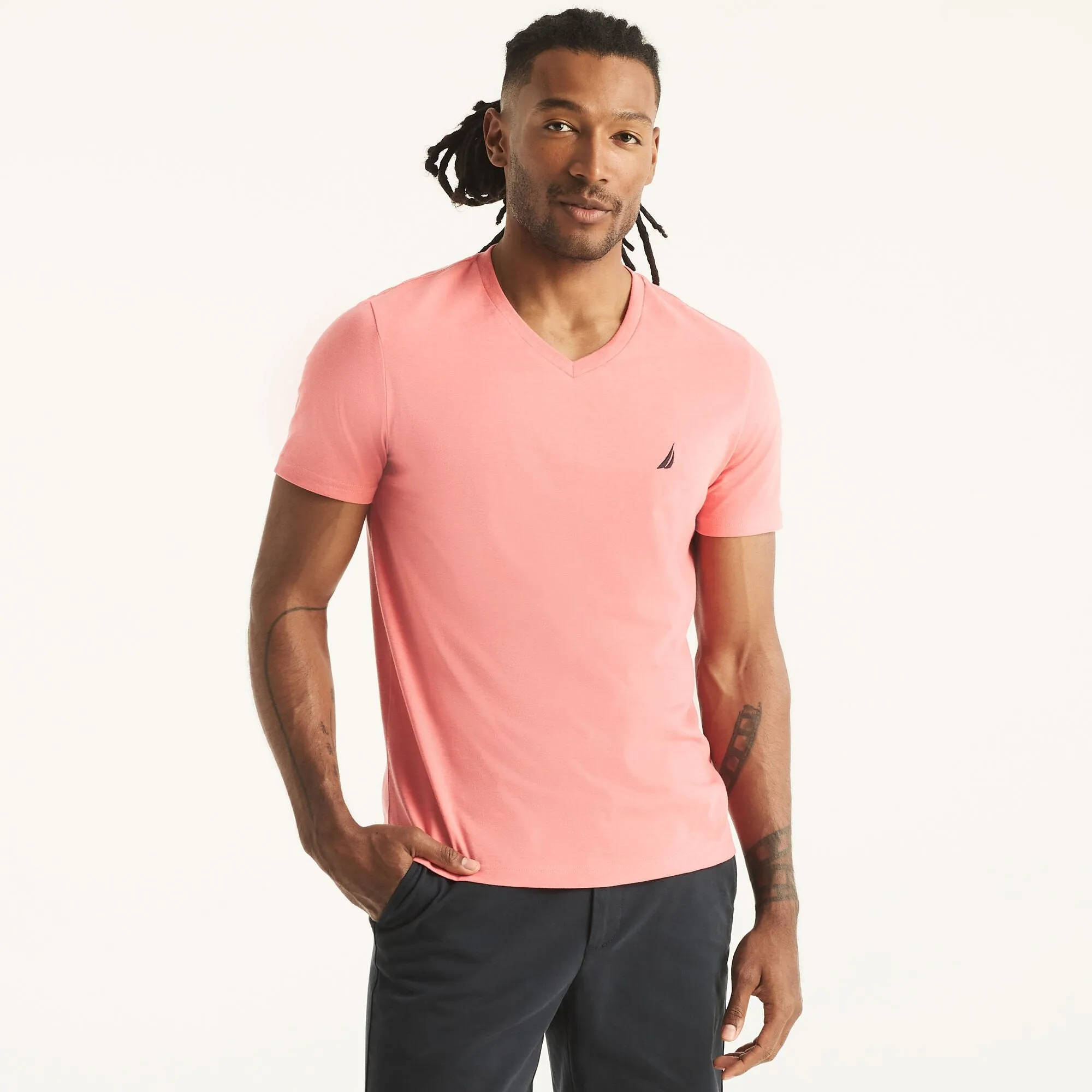 Nautica Heather V-Neck T-Shirt