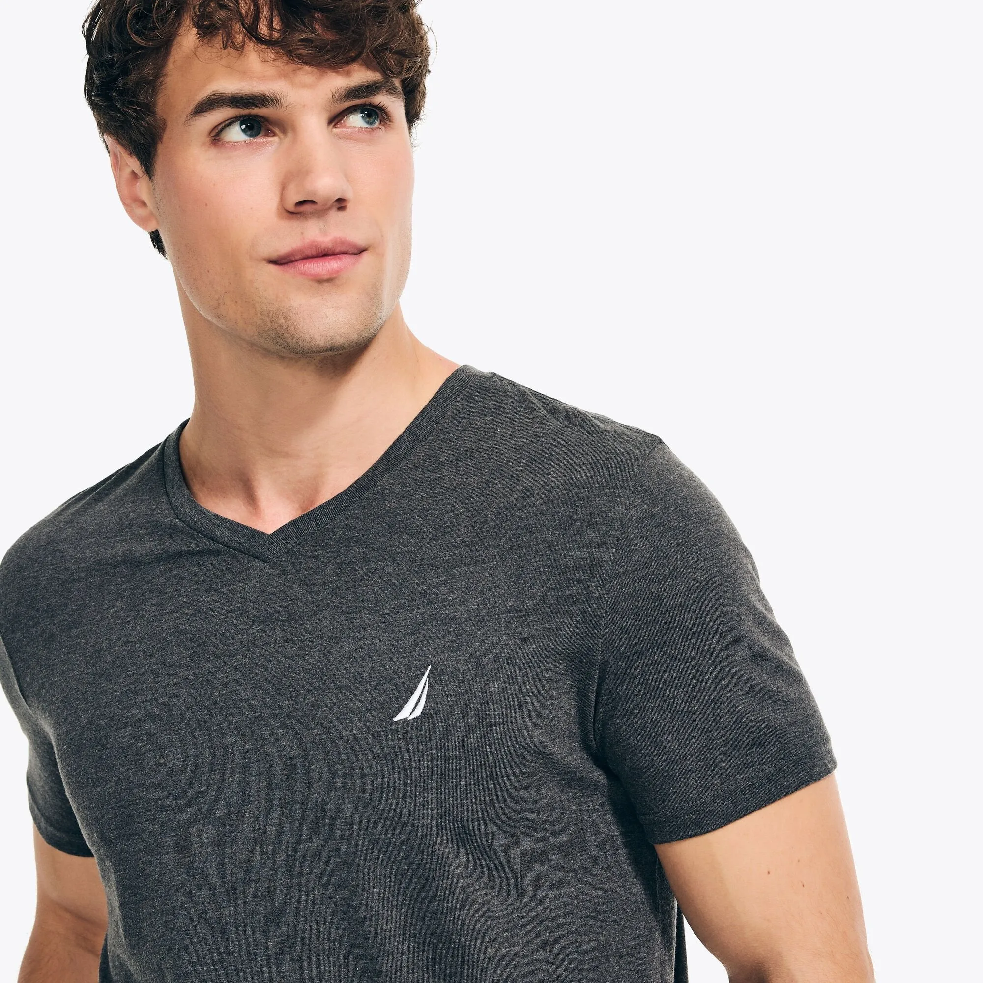 Nautica Heather V-Neck T-Shirt