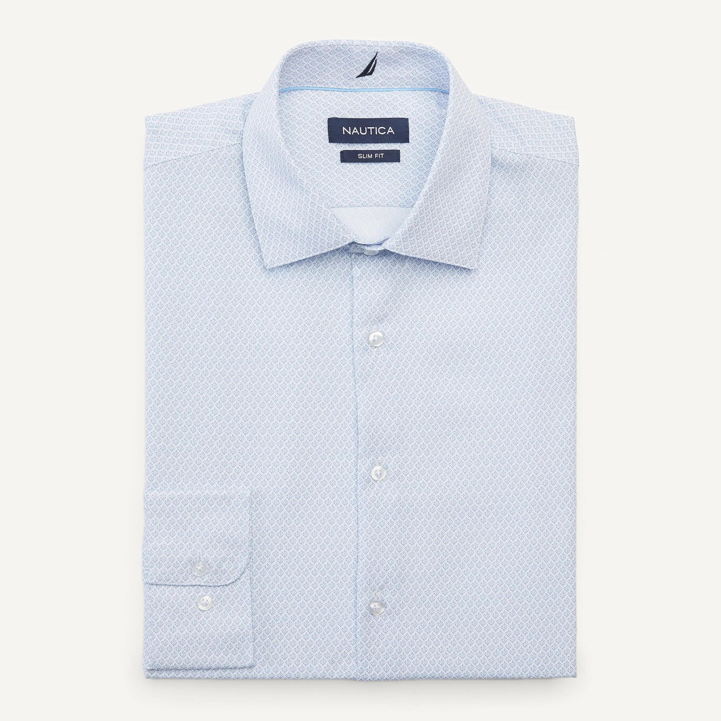 Nautica Mens Slim Fit Wrinkle-Resistant Dress Shirt