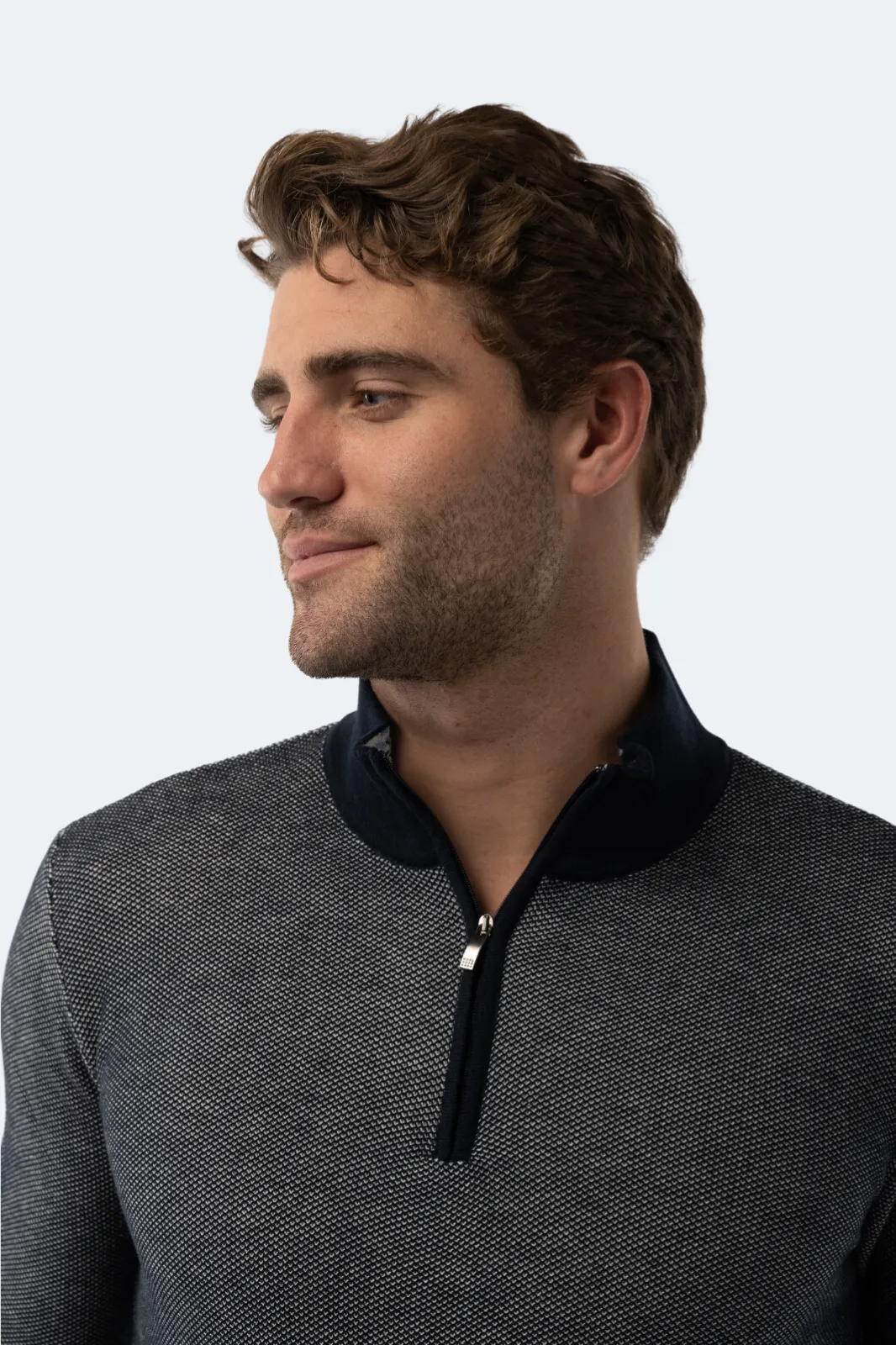 Navy Quarter Zip