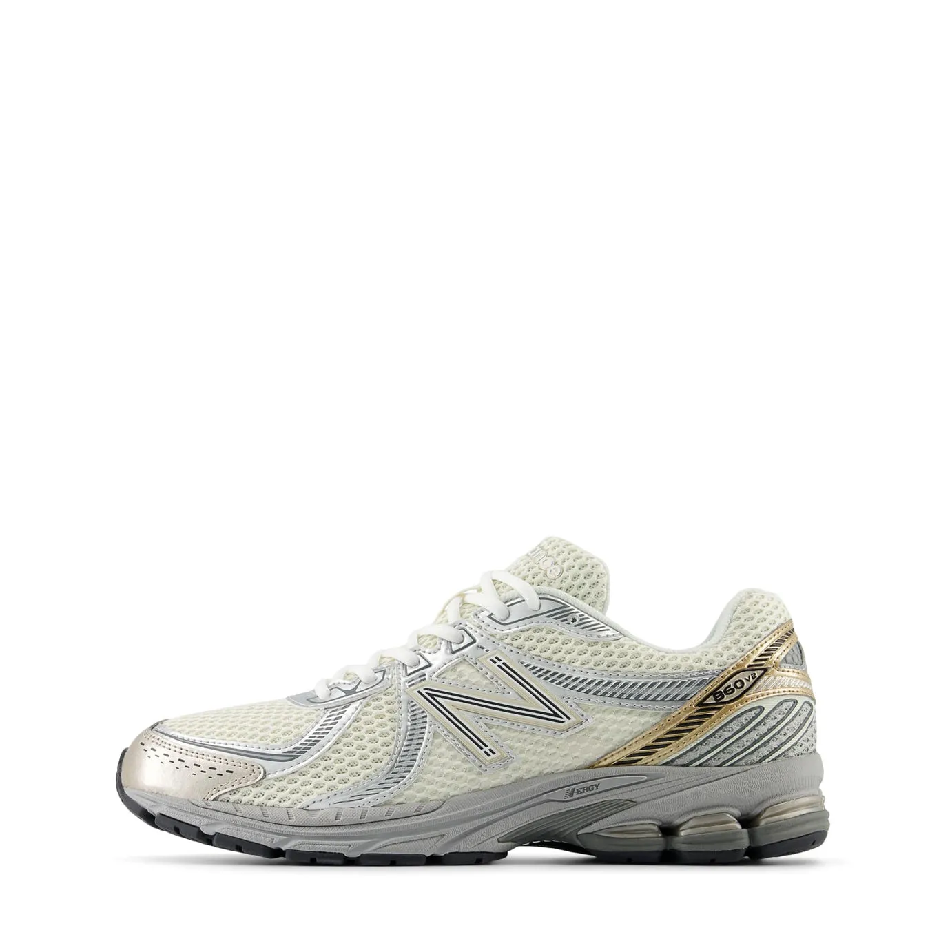 New Balance Womens 860v2 Sea Salt / Golde Metallic / Harbour Grey Shoes New Balance