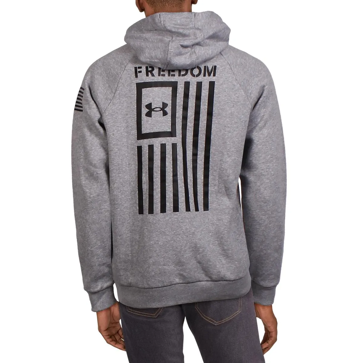 New Freedom Flag Mens Graphic Pullover Hoodie