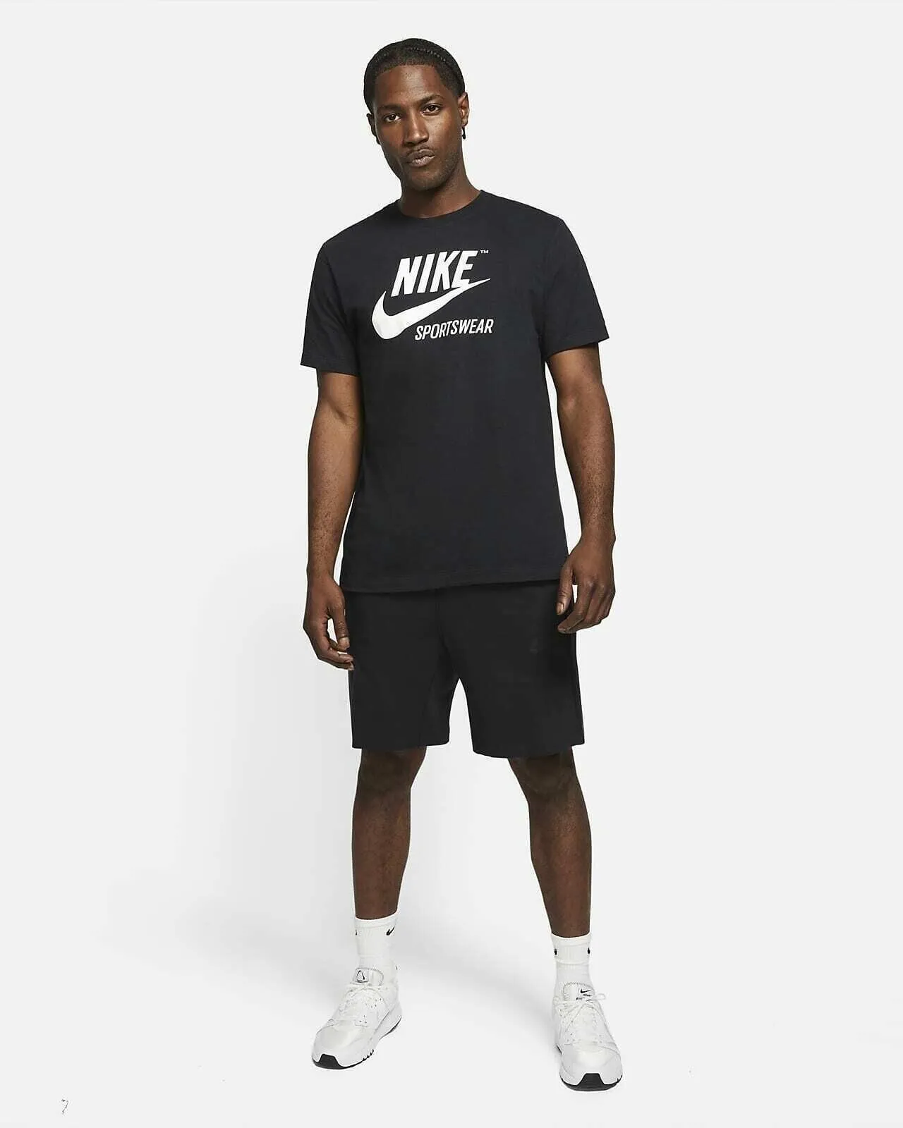 Nike BV0620-010 Men's Black Round Neck Sportswear T Shirt Size X-Large HY245