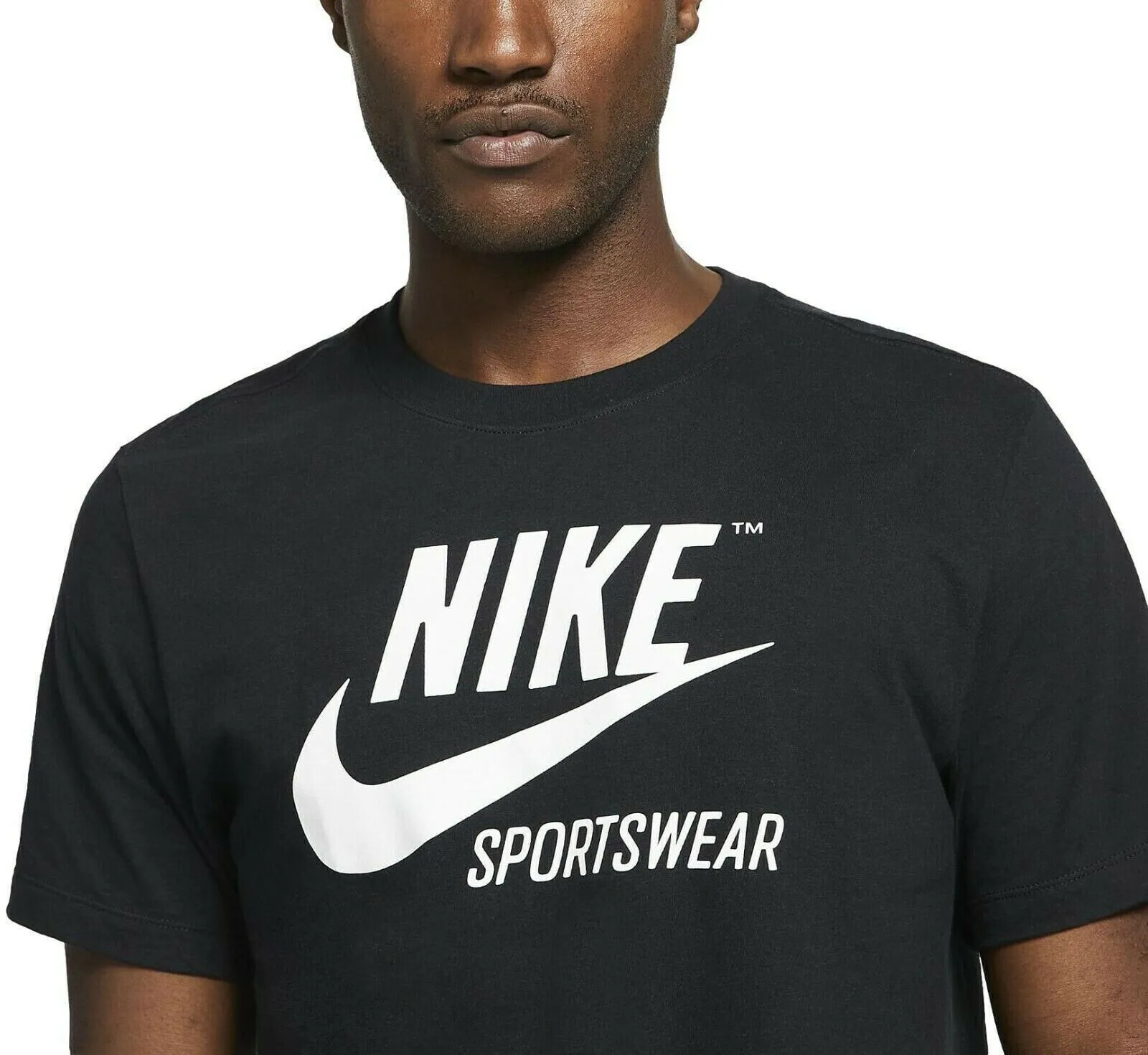 Nike BV0620-010 Men's Black Round Neck Sportswear T Shirt Size X-Large HY245