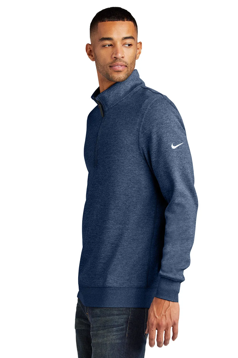 Nike Mens Dri-Fit 1/4 Zip Sweatshirt - Navy Blue