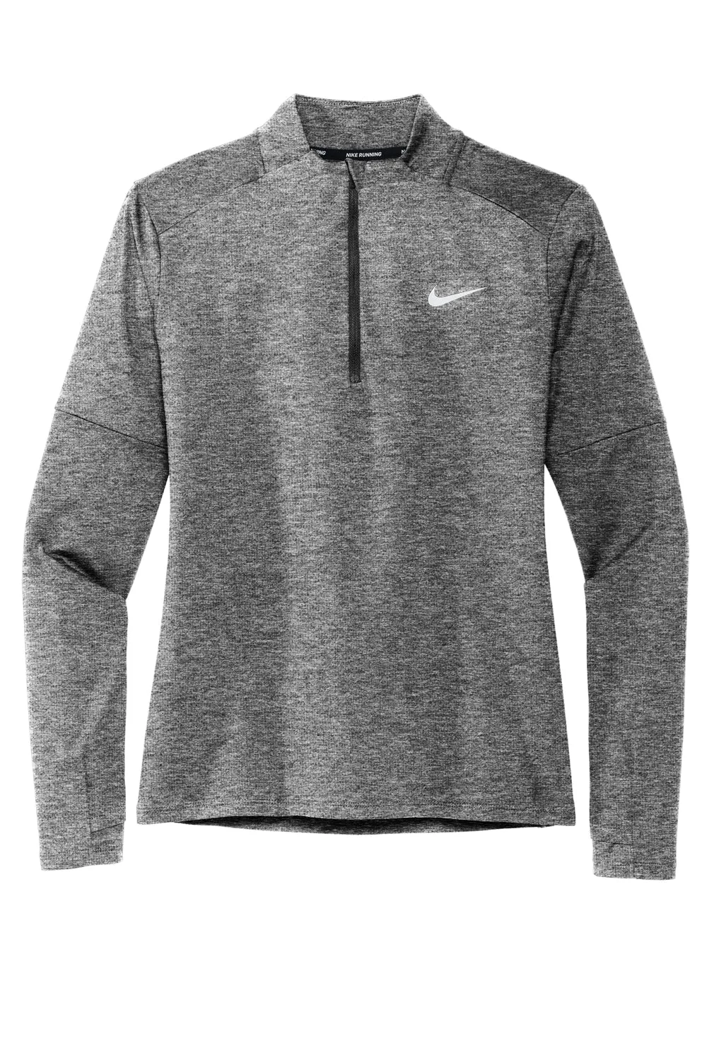 Nike Womens Element Dri-Fit Moisture Wicking 1/4 Zip Sweatshirt - Heather Black