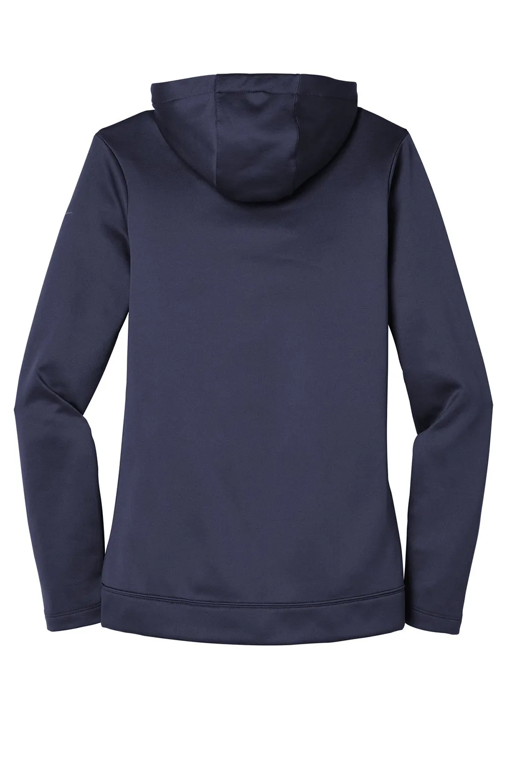Nike Womens Therma-Fit Moisture Wicking Fleece Full Zip Hooded Sweatshirt Hoodie w/ Pockets - Midnight Navy Blue