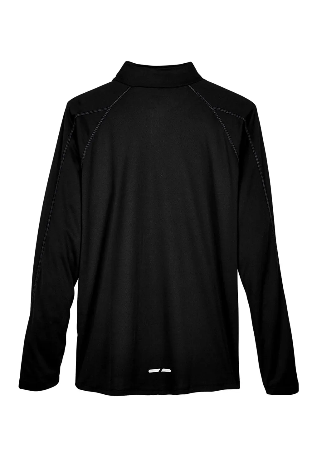 North End Mens Radar Performance Moisture Wicking 1/4 Zip Sweatshirt - Black