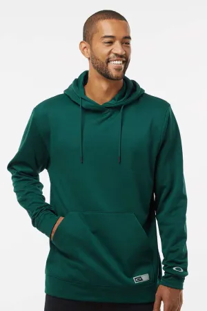 Oakley Mens Team Issue Hydrolix Hooded Sweatshirt Hoodie w/ Pouch Pocket - Team Fir Green