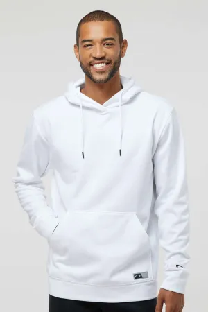 Oakley Mens Team Issue Hydrolix Hooded Sweatshirt Hoodie w/ Pouch Pocket - White