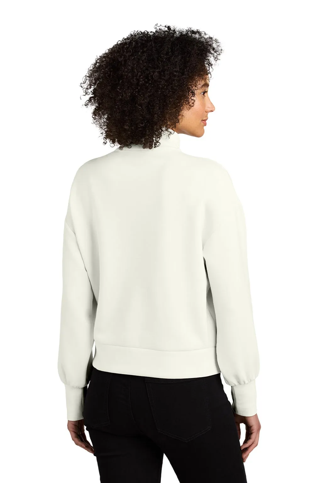 Ogio Womens Transcend 1/4 Zip Sweatshirt - Opal White