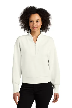 Ogio Womens Transcend 1/4 Zip Sweatshirt - Opal White