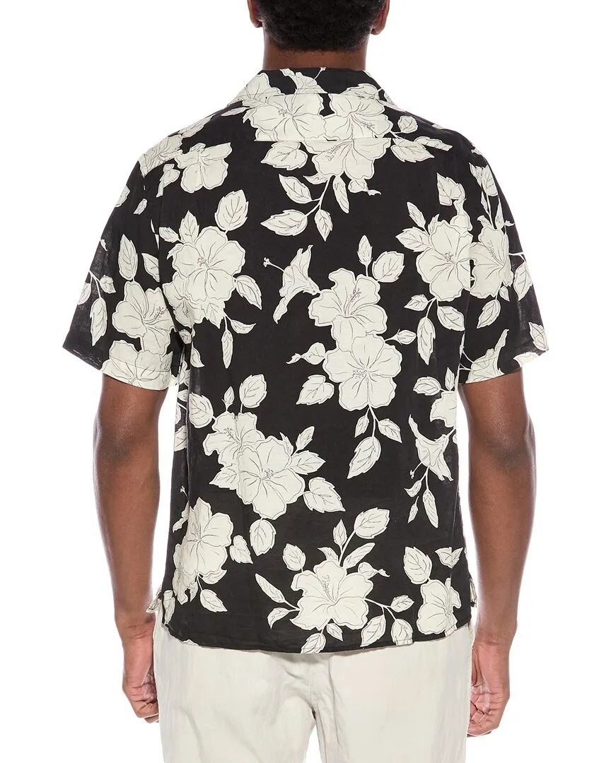 Onia Air Convertible Linen-Blend Vacation Shirt