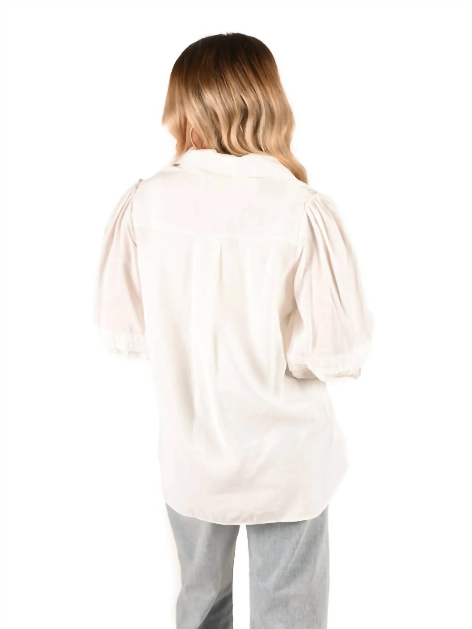 Oxford Shirt In Linen White