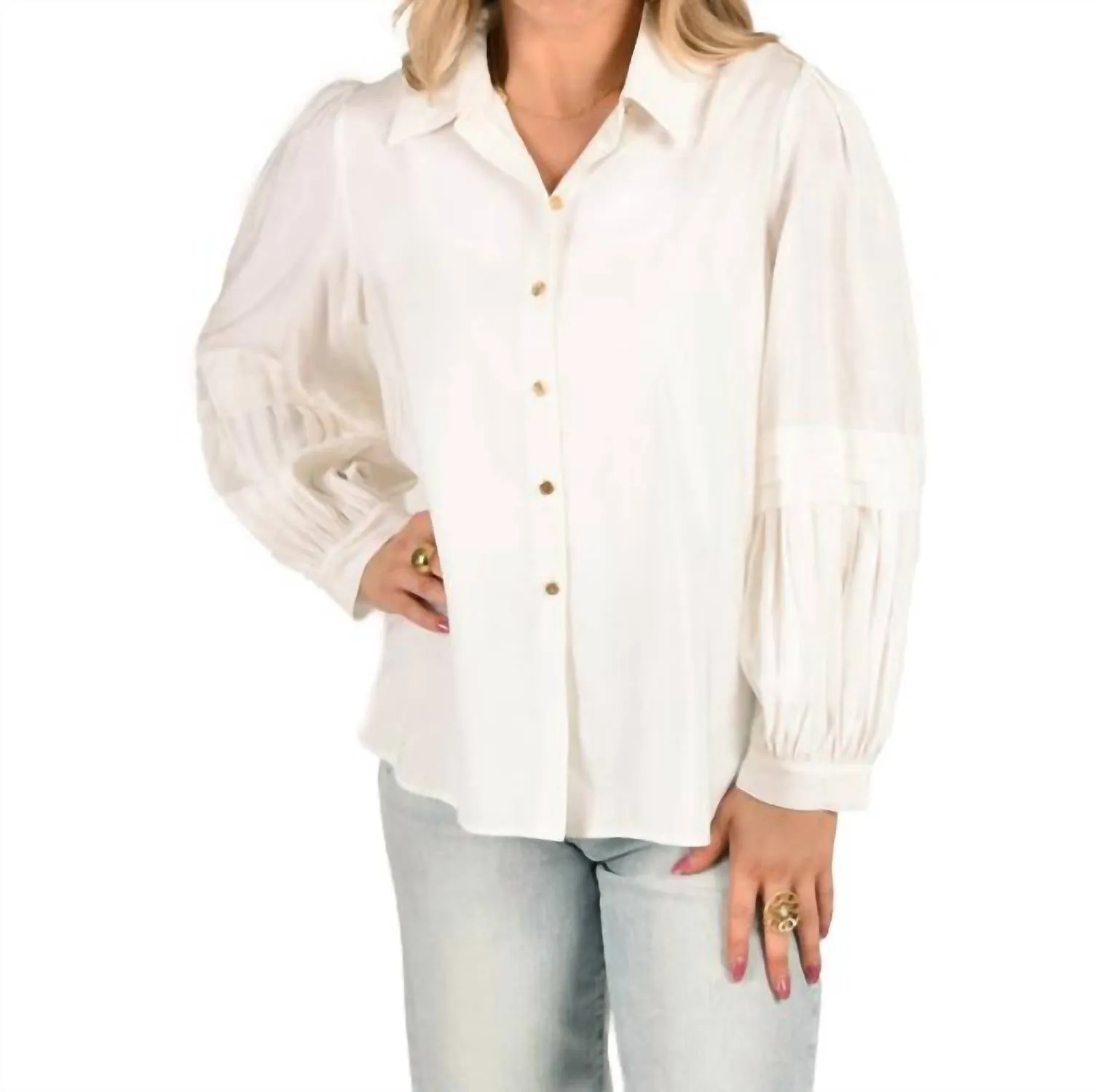 Oxford Shirt In Linen White