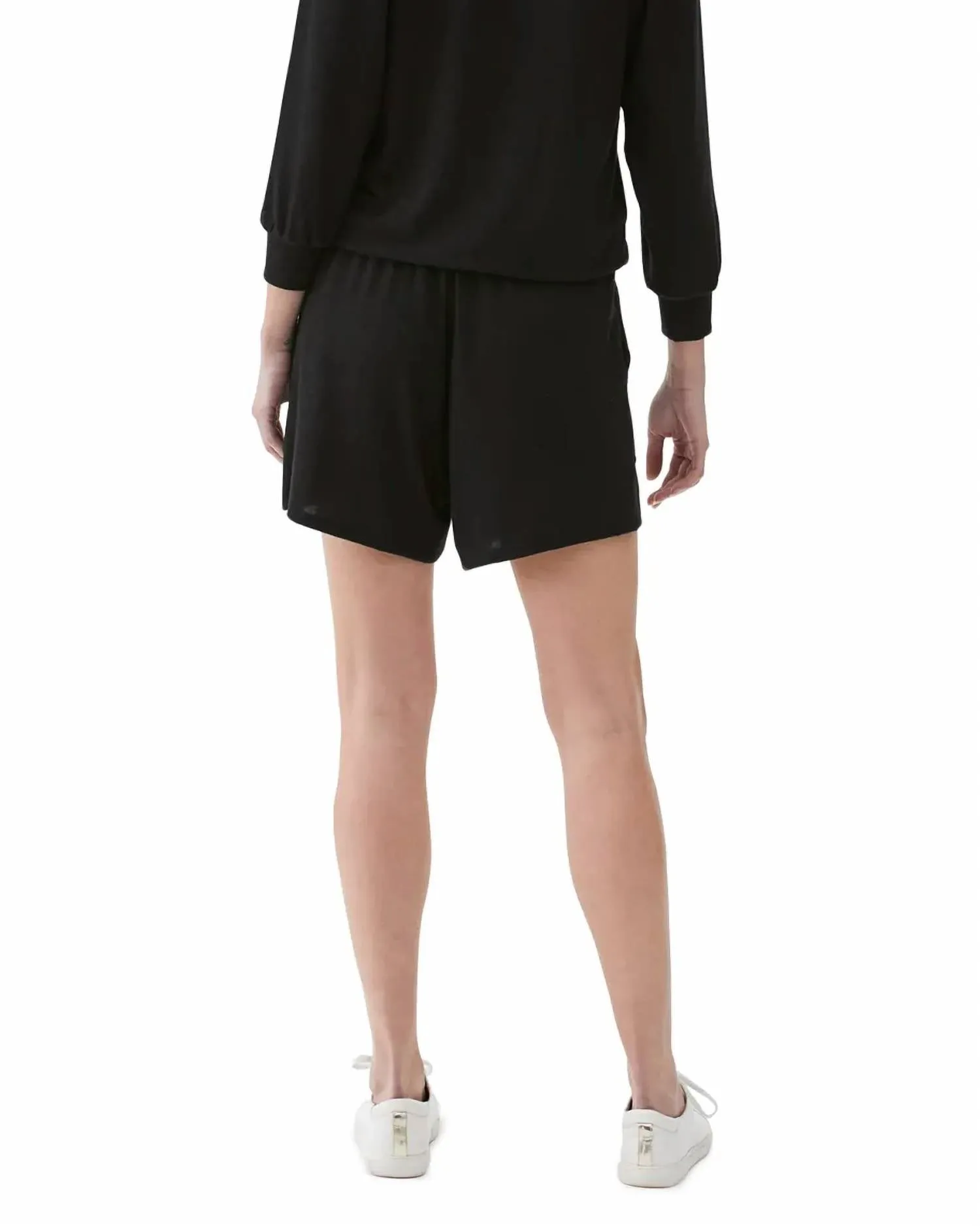 Parker Pocket Drawstring Shorts In Black