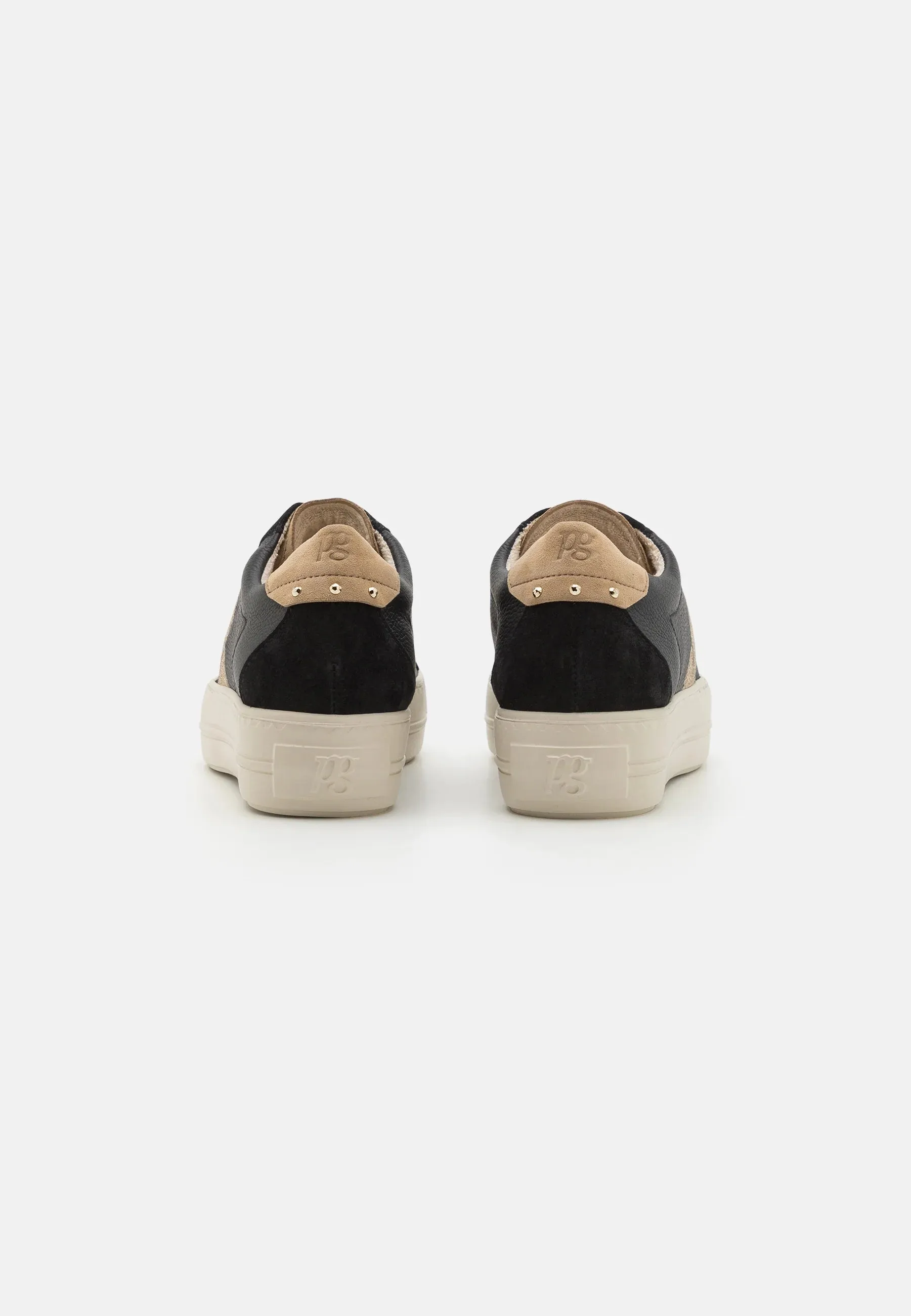 Paul Green Black Platform Trainer with Glitter