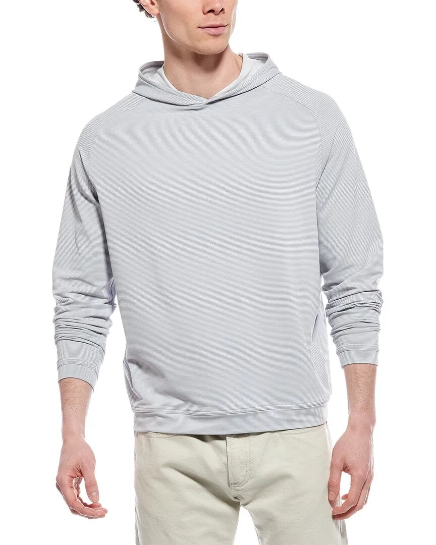 Peter Millar Pine Sugar Stripe Performance Hoodie