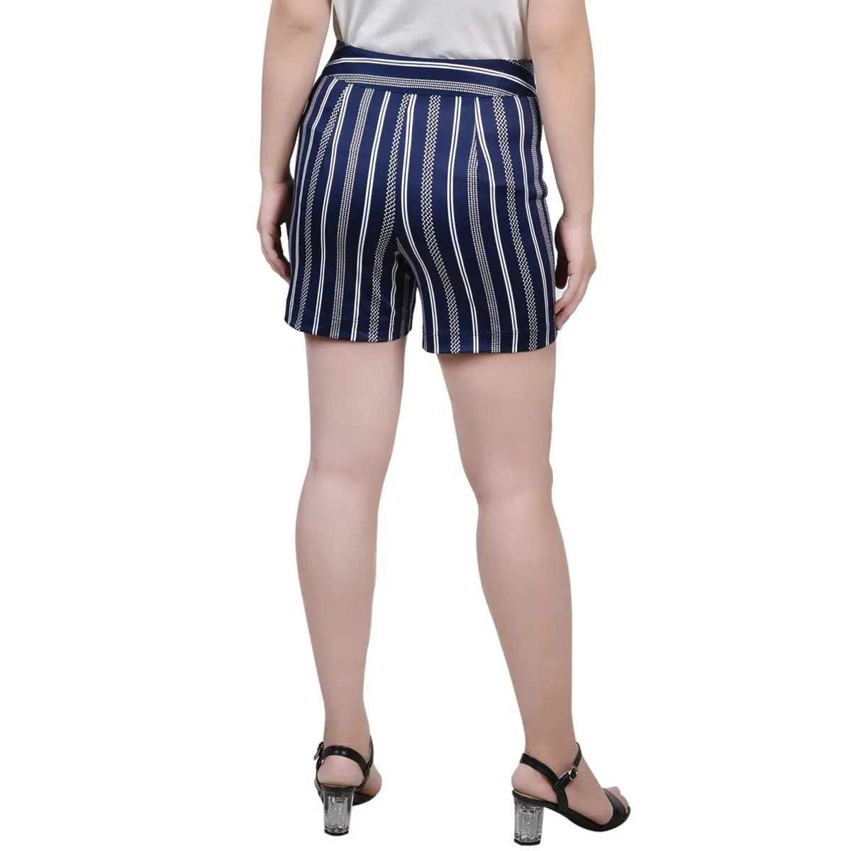 Petites Womens High Rise Embellished Casual Shorts