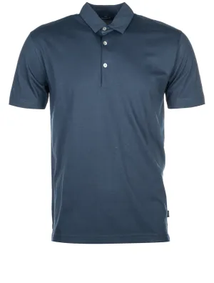 Pima Cotton Polo Shirt Navy