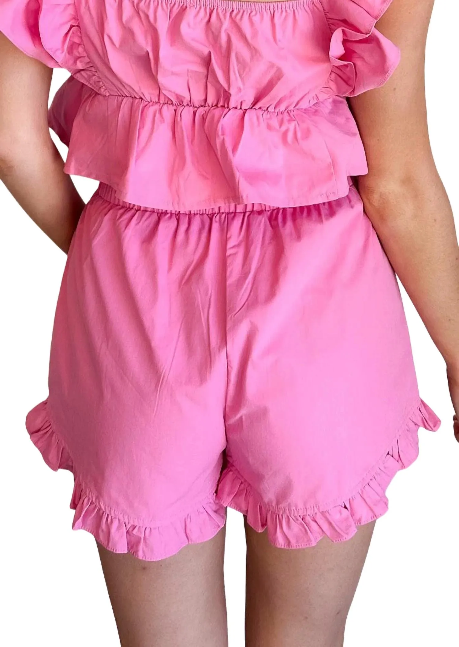 Piper Ruffle Short In Pink