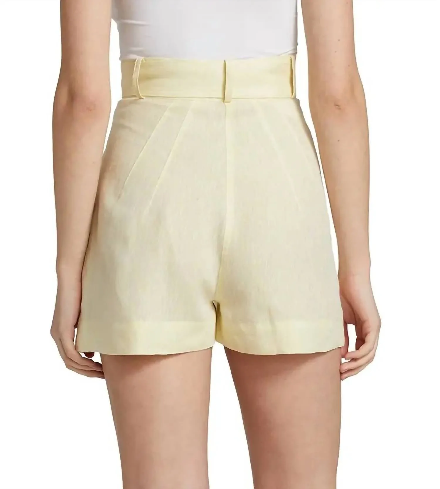 Pleated Short In Lemonade
