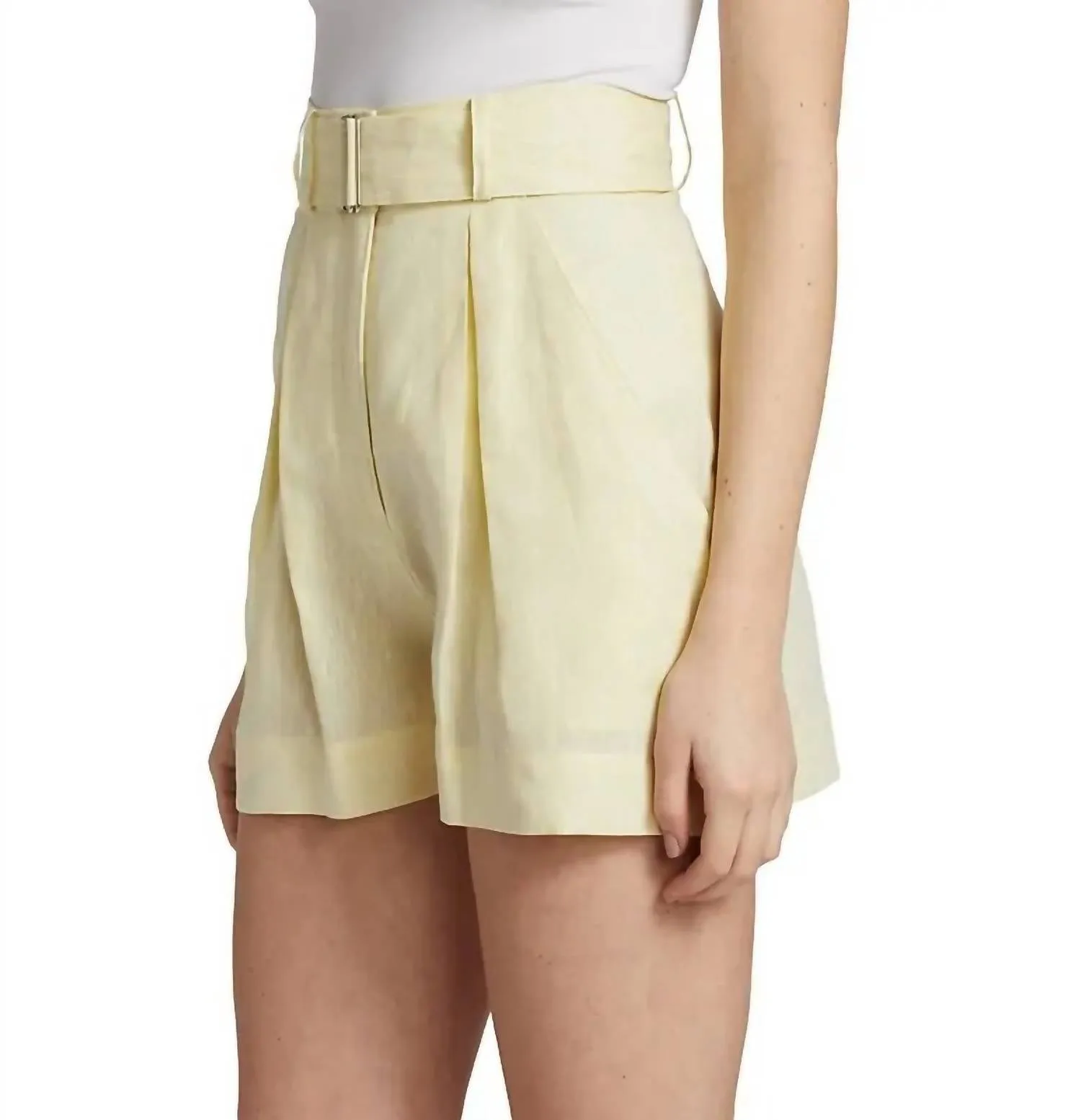 Pleated Short In Lemonade