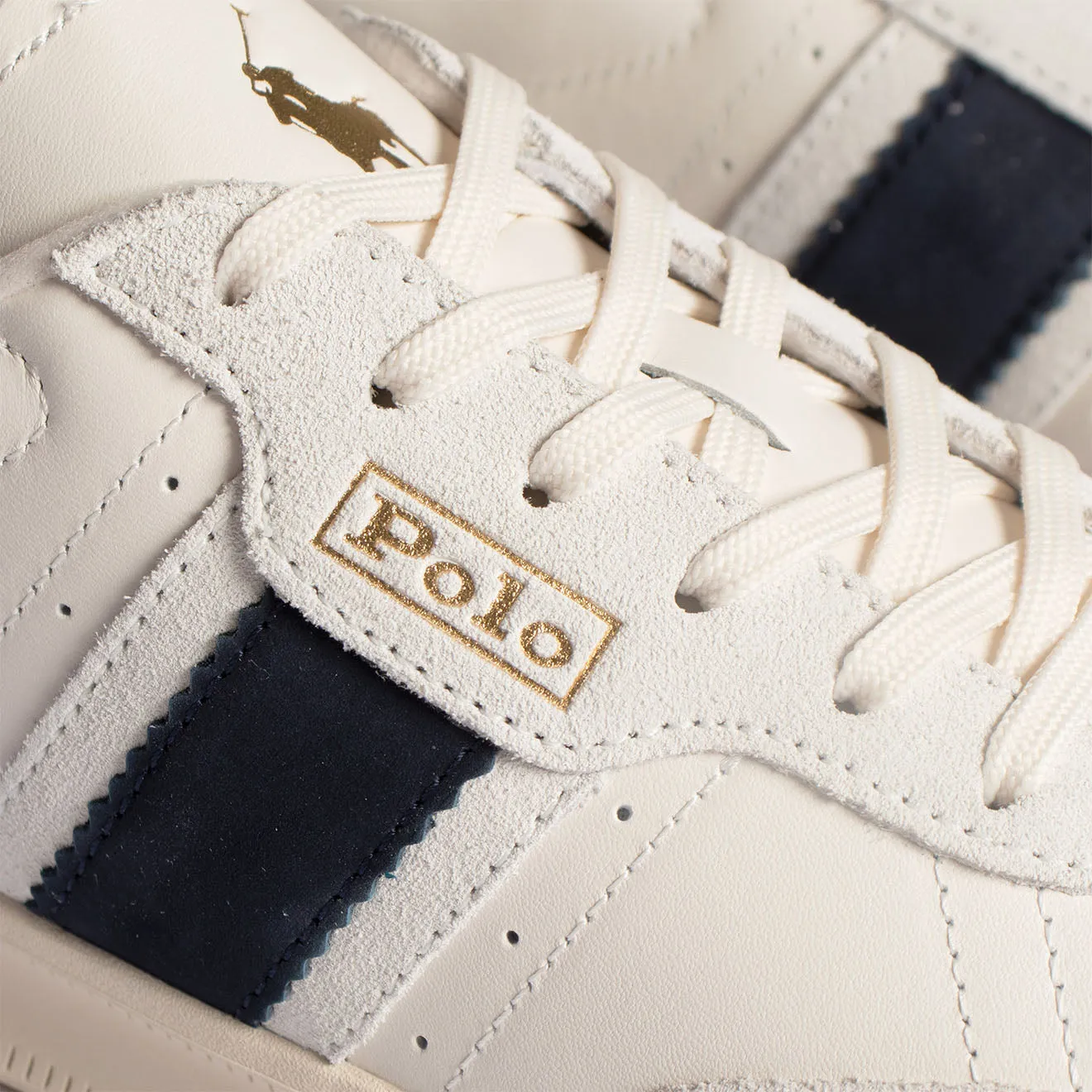 Polo Ralph Lauren Aera Trainers Low Top Lace Cream / Navy