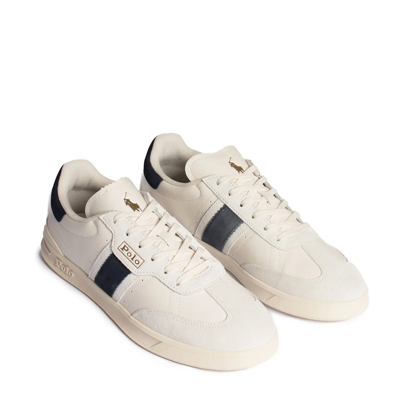 Polo Ralph Lauren Aera Trainers Low Top Lace Cream / Navy