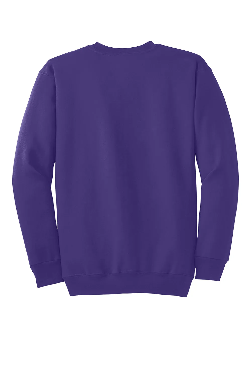 Port & Company Mens Essential Pill Resistant Fleece Crewneck Sweatshirt - Purple