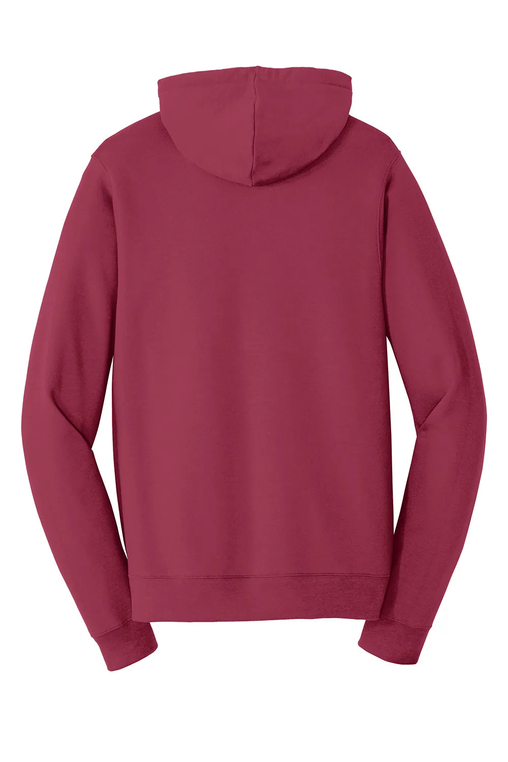 Port & Company Mens Fan Favorite Fleece Hooded Sweatshirt Hoodie w/ Pouch Pocket - Garnet Red - Closeout