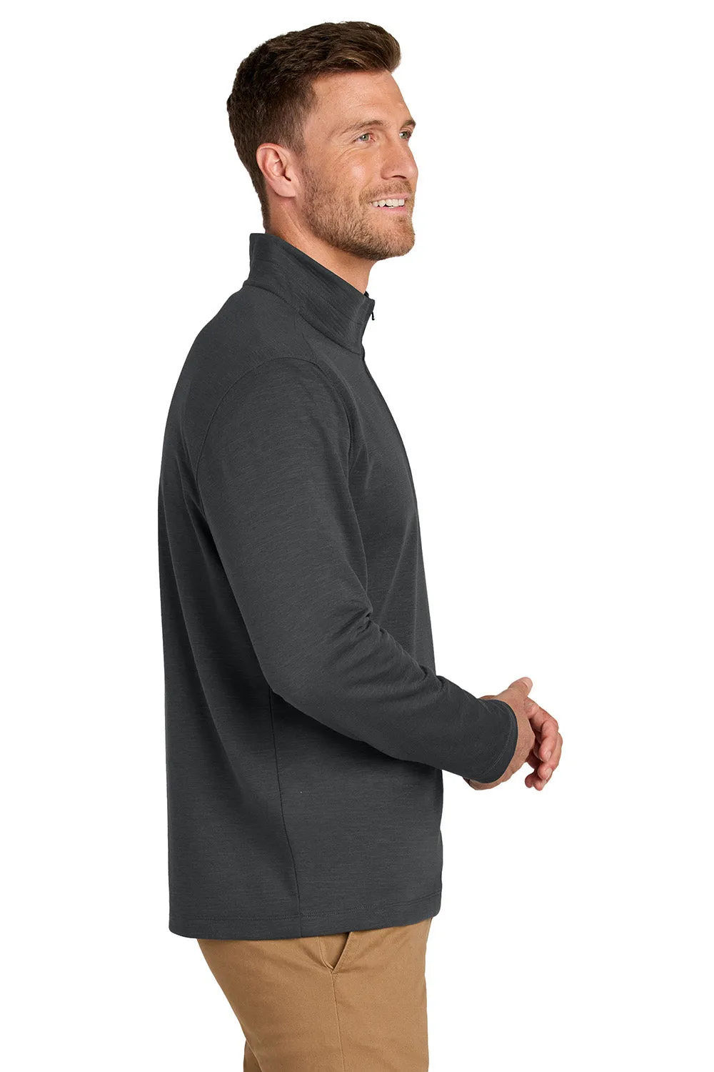 Port Authority Mens Breakwater 1/4 Zip Sweatshirt - Steel Grey