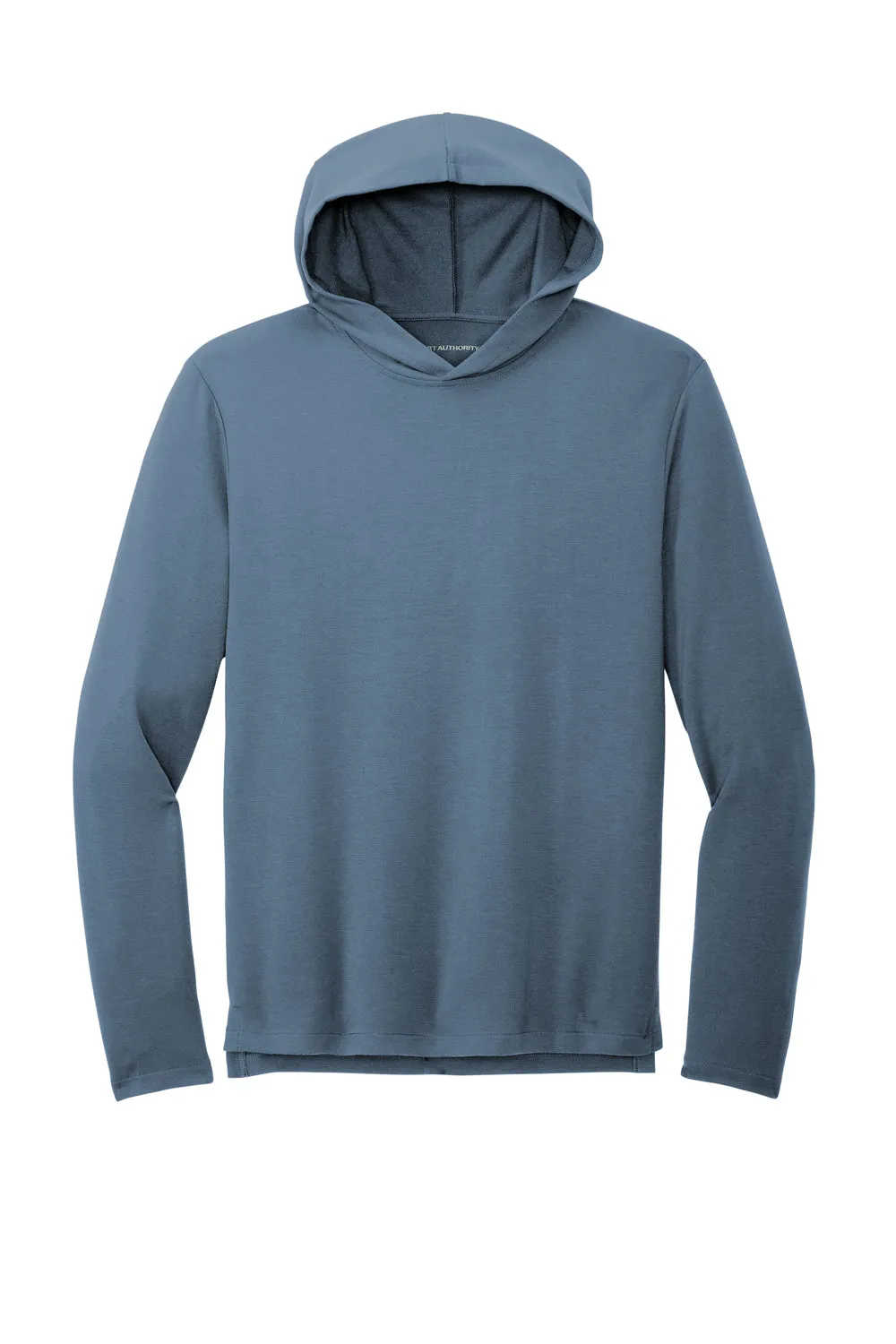 Port Authority Mens Microterry Snag Resistant Hooded Sweatshirt Hoodie - Dusk Blue