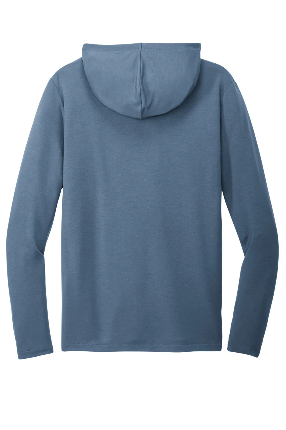 Port Authority Mens Microterry Snag Resistant Hooded Sweatshirt Hoodie - Dusk Blue