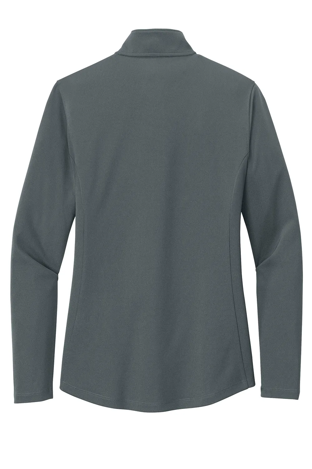 Port Authority Womens Dry Zone Moisture Wicking Micro Mesh 1/4 Zip Sweatshirt - Graphite Grey