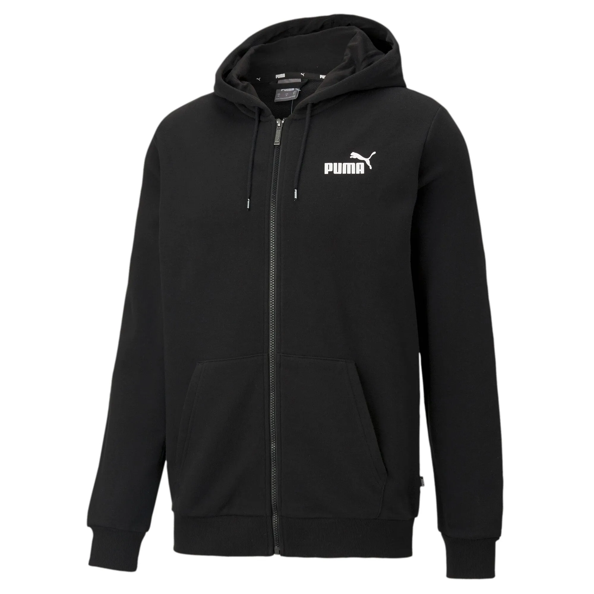 PUMA Men's Essentials Small Logo Full-Zip Hoodie Men