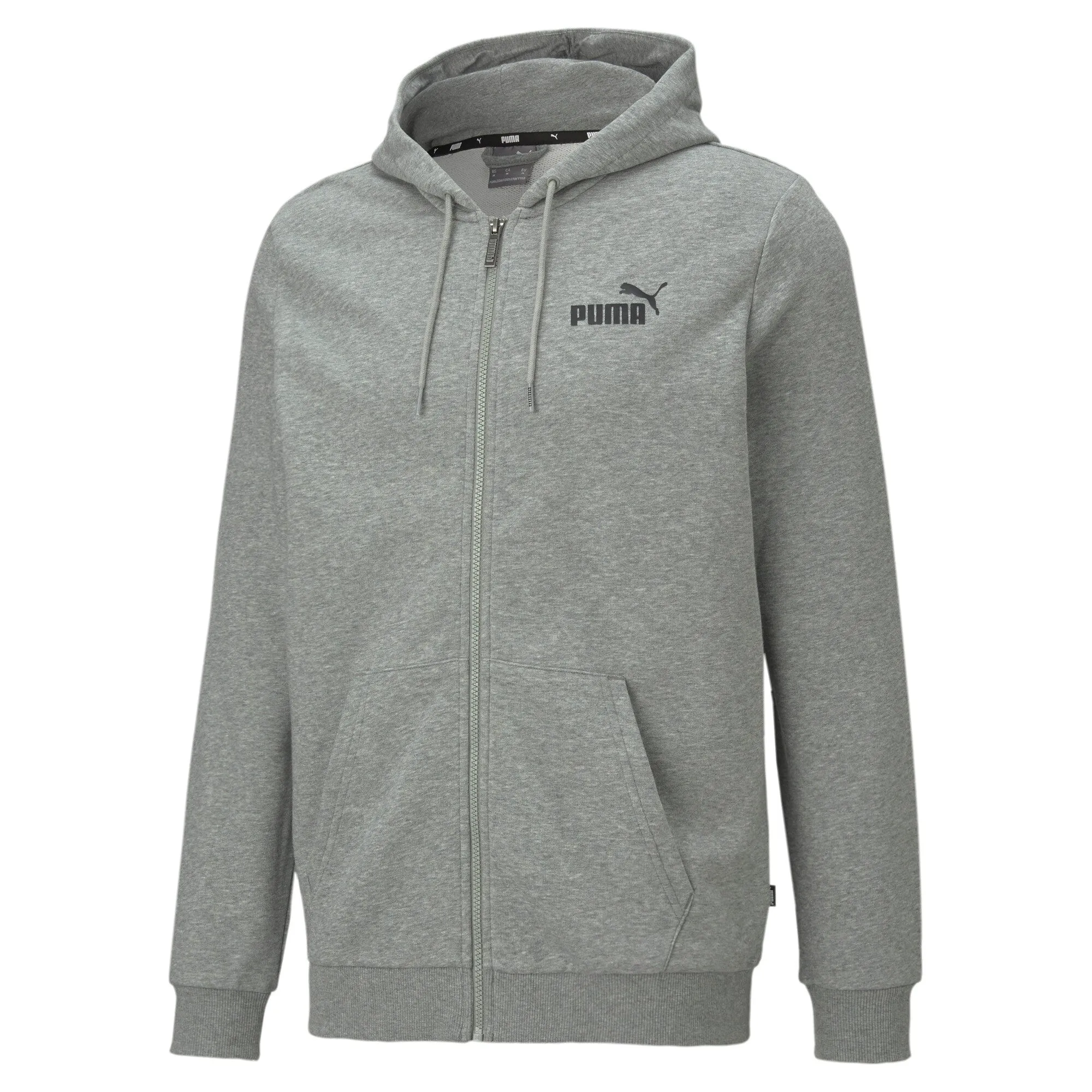 PUMA Men's Essentials Small Logo Full-Zip Hoodie Men