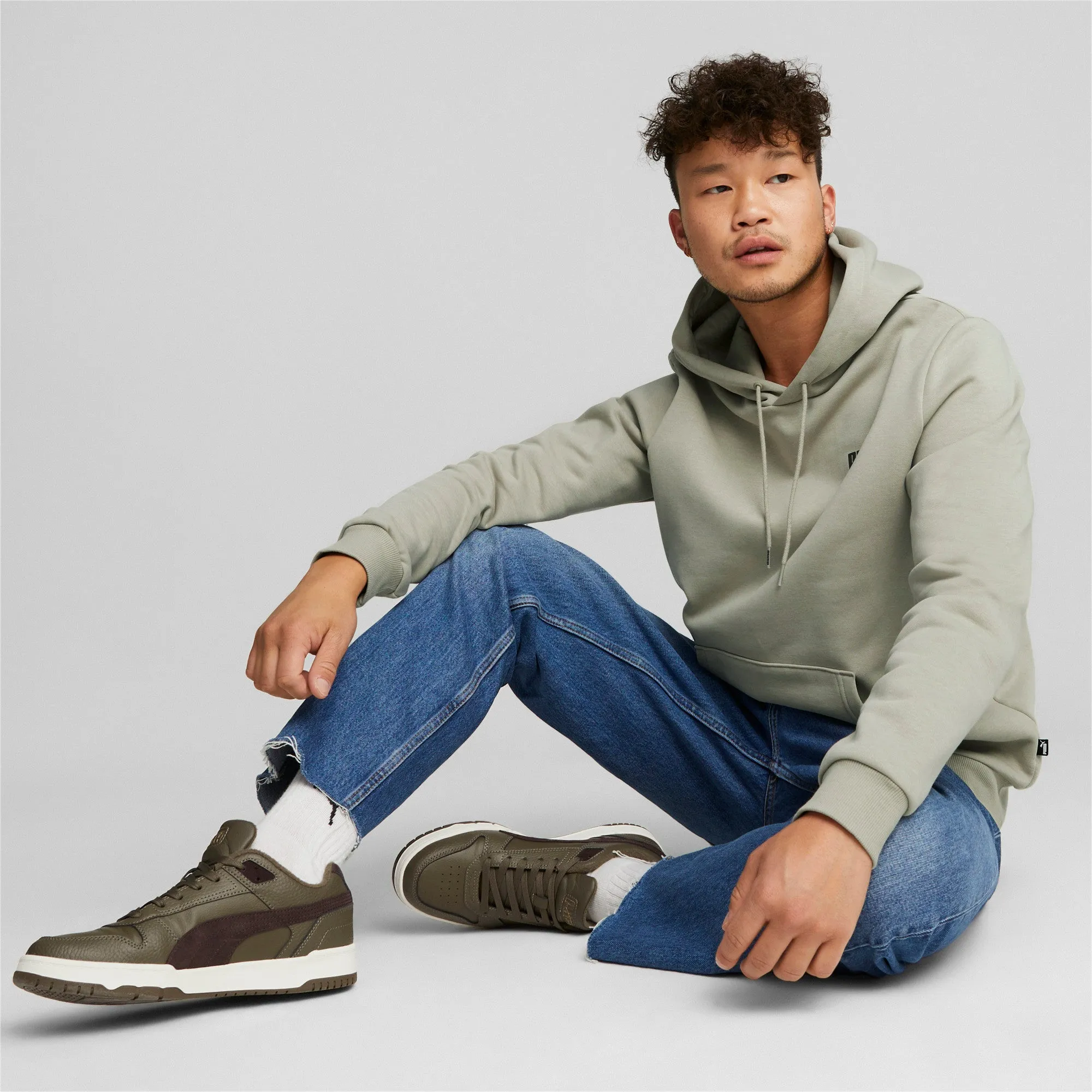 PUMA Men's Essentials Small Logo Hoodie