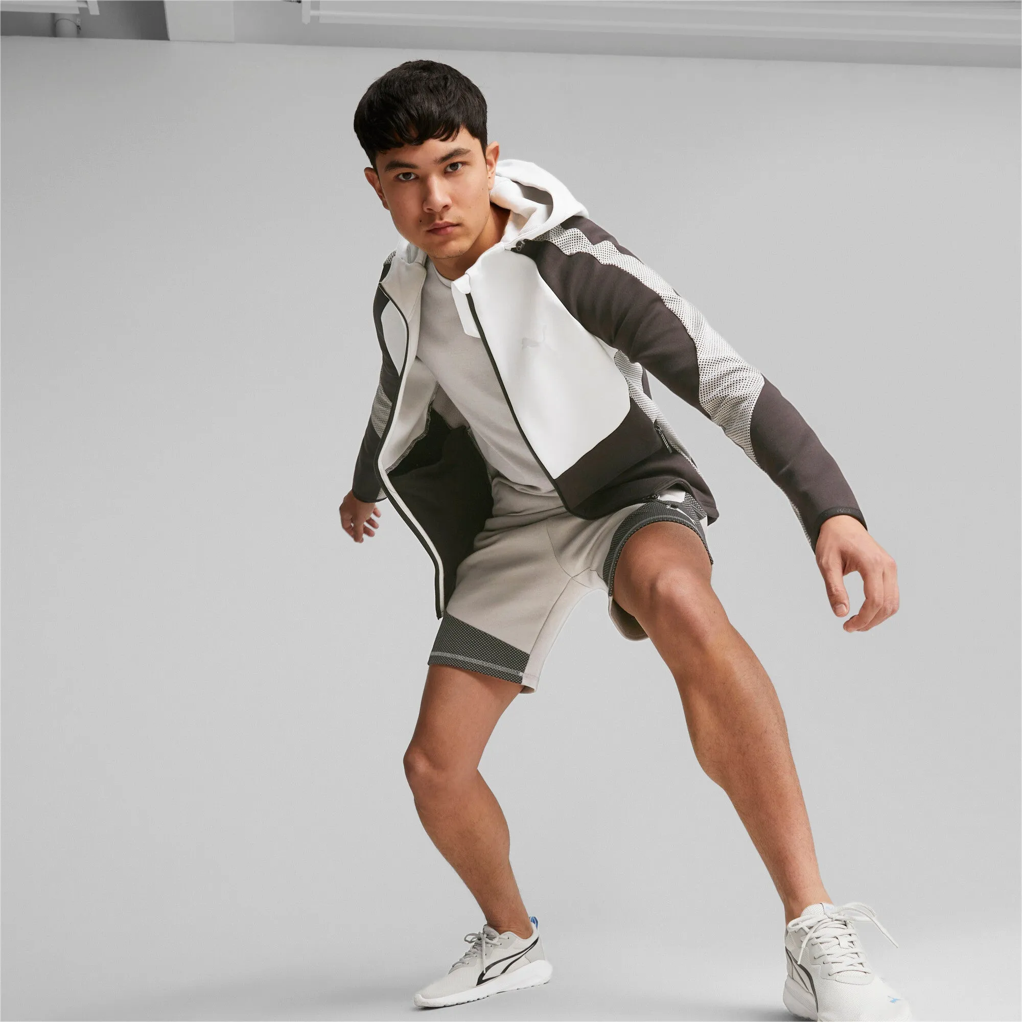 PUMA Men's EVOSTRIPE Full-Zip Hoodie Men